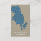 蘭および蝶砂の青 名刺 (裏面)