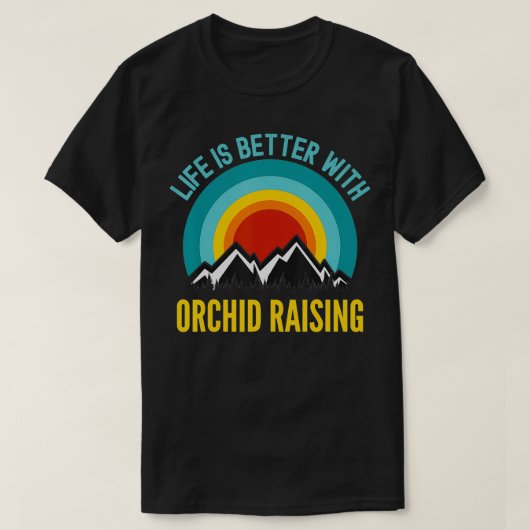 蘭がホビーストの贈り物を育てるのは人生が良い Tシャツ (デザイン正面)