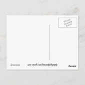 蘭とアフリカの灰色のオウム ポストカード (裏面)