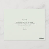 蘭とクンカートが花の女の子になる ポストカード (裏面)