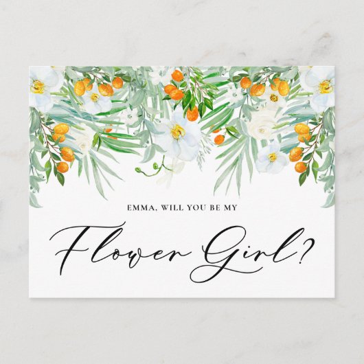 蘭とクンカートが花の女の子になる ポストカード (正面)