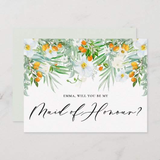 蘭とクンクアッツが私のメイド・オブ・オーナー（花嫁付き添い人） ポストカード (正面/裏面)