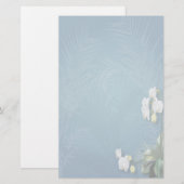 蘭とシダ 便箋 (正面/裏面)