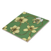 蘭とチェーン、黄色とケリーグリーン タイル (側面)