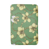 蘭とチェーン、黄色とケリーグリーン バスマット (正面縦)