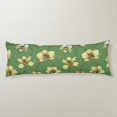 蘭とチェーン、黄色とケリーグリーン ボディピロー (裏面)