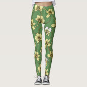 蘭とチェーン、黄色とケリーグリーン レギンス (正面)