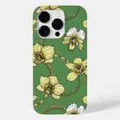蘭とチェーン、黄色とケリーグリーン Case-Mate iPhoneケース (裏面)