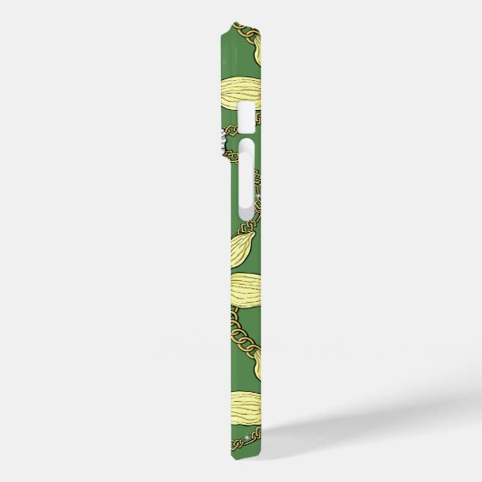 蘭とチェーン、黄色とケリーグリーン Case-Mate iPhoneケース (裏面 / 左)