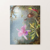 蘭とハチドリ  ジグソーパズル (縦)