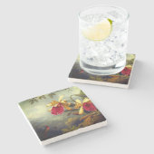 蘭とハミングバードヘード ストーンコースター (横)