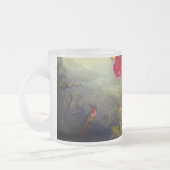 蘭とハミングバードヘード フロストグラスマグカップ (左)