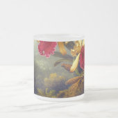 蘭とハミングバードヘード フロストグラスマグカップ (中央)