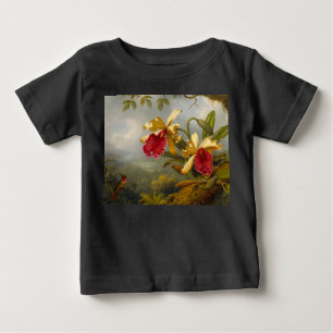 蘭とハミングバードヘード ベビーTシャツ