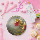 蘭とハミングバードヘード ペーパープレート (パーティー)