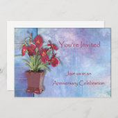 蘭と水彩の記念日 招待状 (正面/裏面)