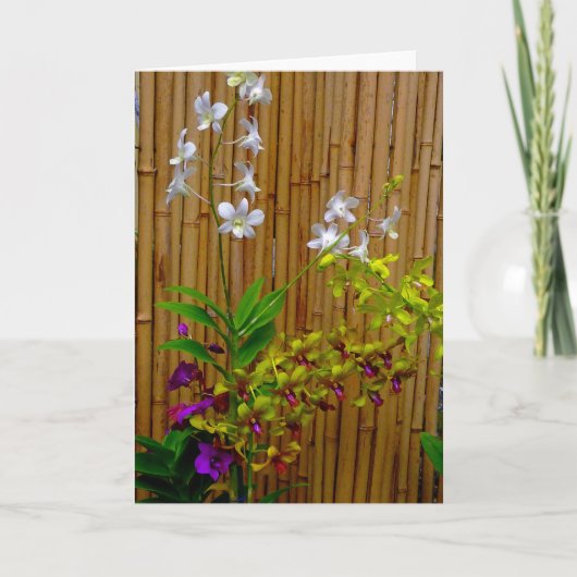 蘭と竹 カード (正面)