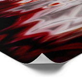 蘭と蝶のプリント ポスター (角)