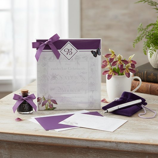 蘭と蝶の植物のメモ帳 ノートパッド