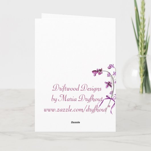 蘭と蝶 カード (裏面)