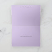 蘭とGreeting Cardを間もなく入手 サンキューカード (内部)