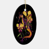 蘭のある雑草のようなセドラゴン セラミックオーナメント (右)