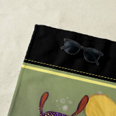 蘭のある雑草のようなセドラゴン ビーチタオル (インサイチュ)