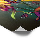 蘭のある雑草のようなセドラゴン ポスター (角)