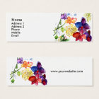 蘭のおもしろいのプロフィールカード白