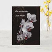 蘭のお母さん死亡記念日カード カード (黄色い花)