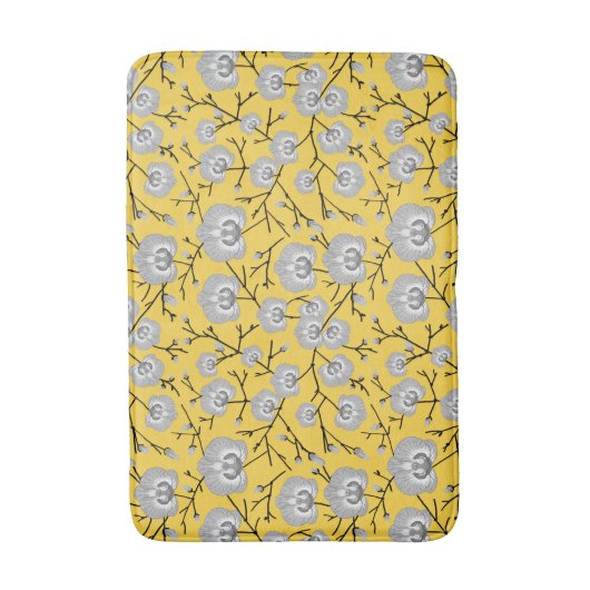 蘭のからし模様 バスマット (正面縦)