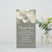 蘭のカキの悔やみや弔慰は写真カード1感謝していしています サンキューカード (スタンド正面)