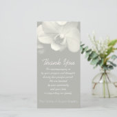 蘭のカキの悔やみや弔慰は写真カード6感謝していしています サンキューカード (スタンド正面)