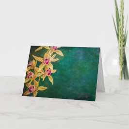 蘭のグリーティングカー空白のド カード