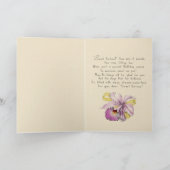 蘭のコサージュのSweet sixteen 招待状 (内部)