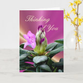 蘭のシャクナゲは大事な行事を芽カスタマイズ カード (黄色い花)