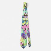 蘭のステンドグラス ネクタイ (正面)