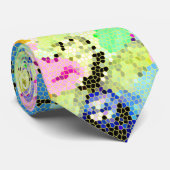 蘭のステンドグラス ネクタイ (ロール)