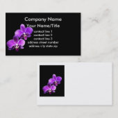 蘭のビジカスタムネスカードテンプレート 名刺 (正面/裏面)