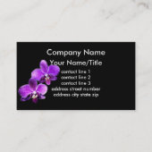 蘭のビジカスタムネスカードテンプレート 名刺 (正面)