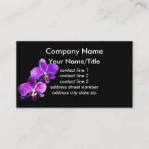 蘭のビジカスタムネスカードテンプレート