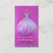 蘭のピンクの富裕な裁縫婦の名刺 名刺 (正面)