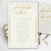 蘭のブライダルシャワーゲーム彼女はむしろアイボリー チラシ