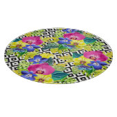 蘭のベゴニアおよびシュロの葉 カッティングボード (角)