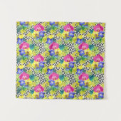 蘭のベゴニアおよびシュロの葉 タペストリー (正面(横))