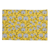 蘭のマスタードパターン 枕カバー (裏面)