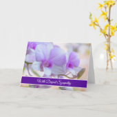 蘭の共感書 カード (黄色い花)