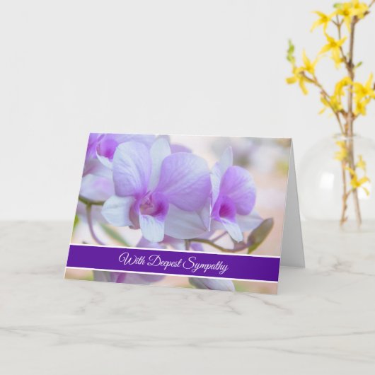 蘭の共感書 カード (黄色い花)