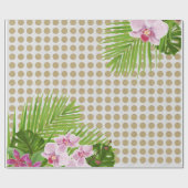 蘭の包装紙 ラッピングペーパー (フラット)