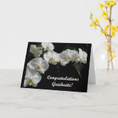 蘭の卒業カード カード (黄色い花)